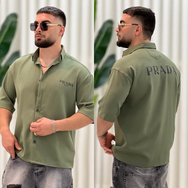 پیراهن مازراتی Prada زیتونی