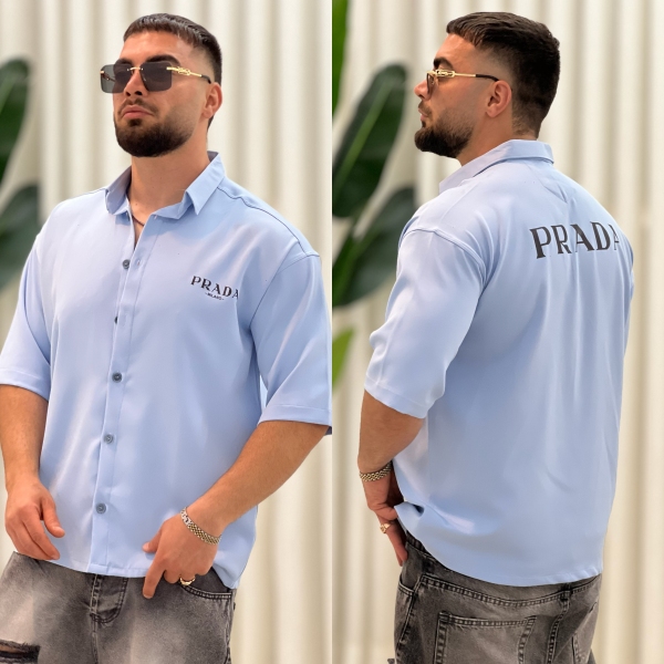 پیراهن مازراتی Prada آسمانی