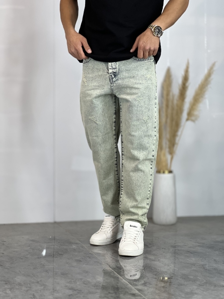 شلوار مام فیت جین Zara کثیف شور کد 71