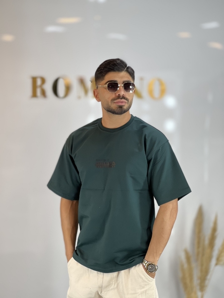 تیشرت دونخ پنبه Runner سبز