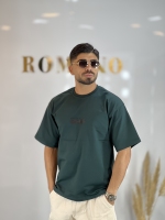 تیشرت دونخ پنبه Runner سبز