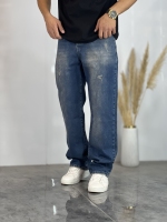 شلوار نیم بگ جین Zara آبی سایه کد 169