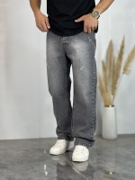 شلوار نیم بگ جین Zara طوسی کد 135