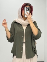 شومیز کتان سیلک هلال فارا