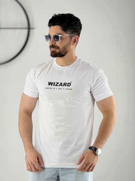 تیشرت اندامی wizard سفید
