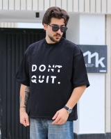 تیشرت آستین کوتاه DONT QUIT مشکی