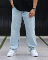 شلوار جین نیم بگ BERSHKA یخی
