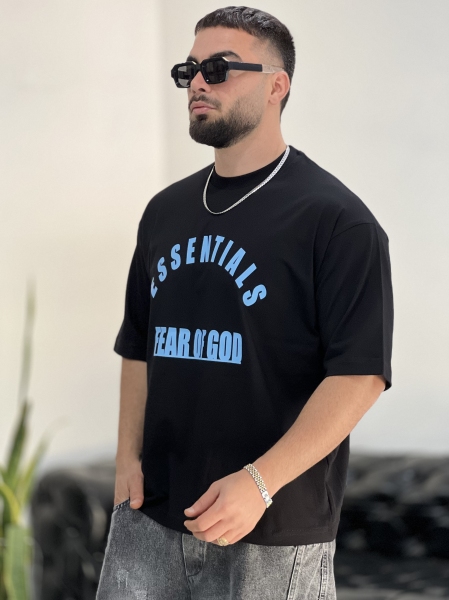 تیشرت پنبه GOD مشکی
