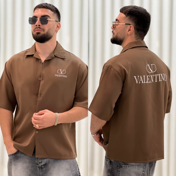 پیراهن مازراتی Valentino قهوه ای