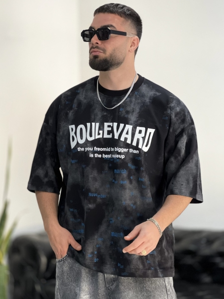 تیشرت 2نخ Blue مشکی