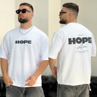 تیشرت 2نخ Hope سفید