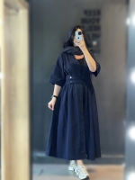 مانتو کمر دو بند