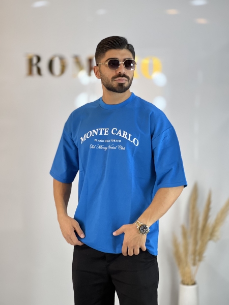 تیشرت دونخ پنبه Mc آبی