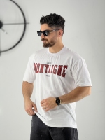 تیشرت پنبه طرح Montaigne سفید