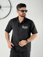پیراهن مازراتی مشکی چاپ brand