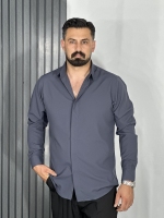 پیراهن دوشین آستین بلند مردانه ذغالی