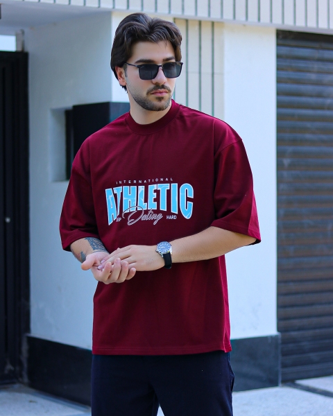 تیشرت ATHLETIC زرشکی