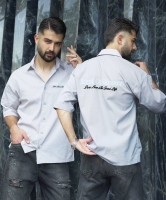 پیراهن آستین کوتاه SCENT طوسی