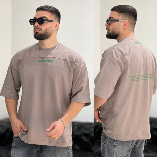 تیشرت 2نخ ICON نسکافه ای