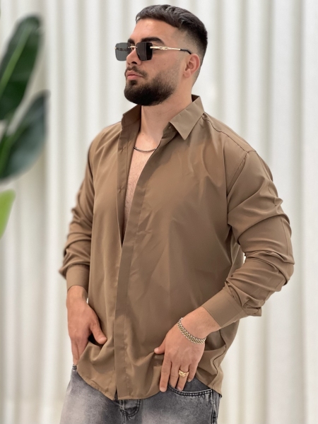پیراهن دوشین ZARA نسکافه ای