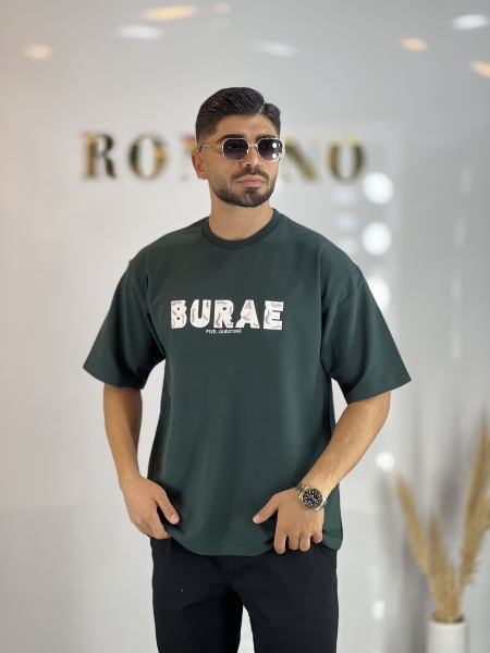 تیشرت دونخ گلدوزی Burae سبز