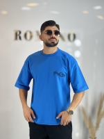 تیشرت دونخ گلدوزی Pan آبی