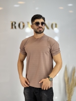 تیشرت بیسکوییتی ساده موکا