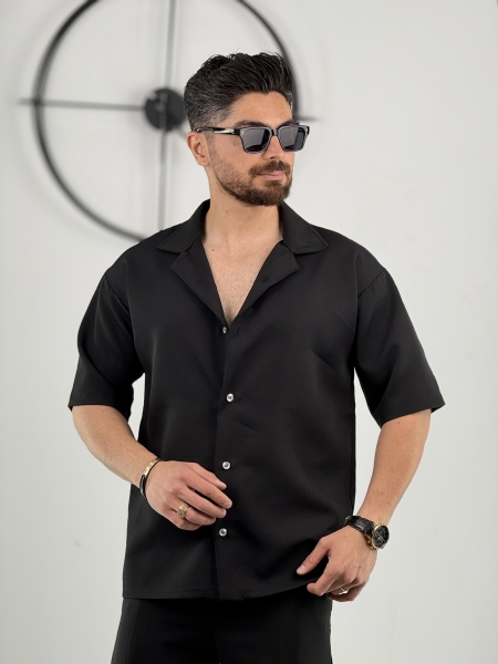 پیراهن مازراتی ساده مشکی