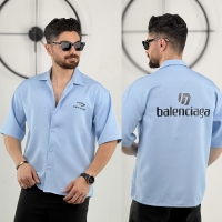 پیراهن مازراتی طرح balen آبی آسمانی