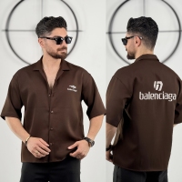 پیراهن مازراتی طرح balen قهوه ایی سوخته