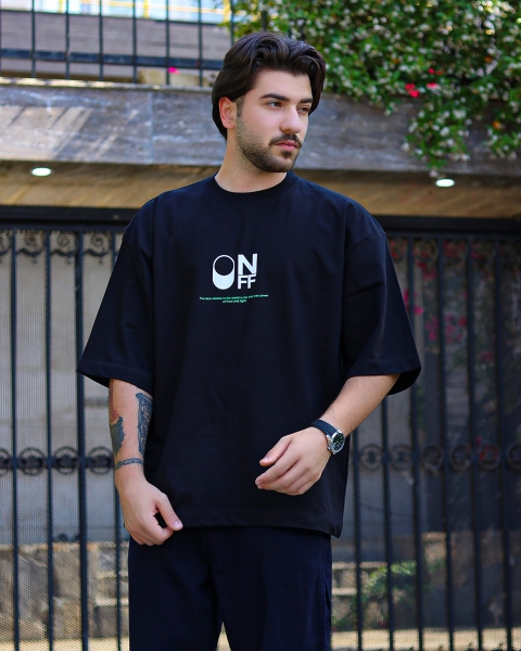 تیشرت ON/OFF مشکی