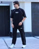 ست تیشرت و اسلش BALENCIAGA مشکی سفید