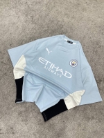 تیشرت کیت manchester city آبی آسمانی سفیدمشکی