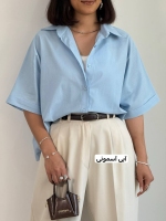 شومیز لینن باکسی ملانیا