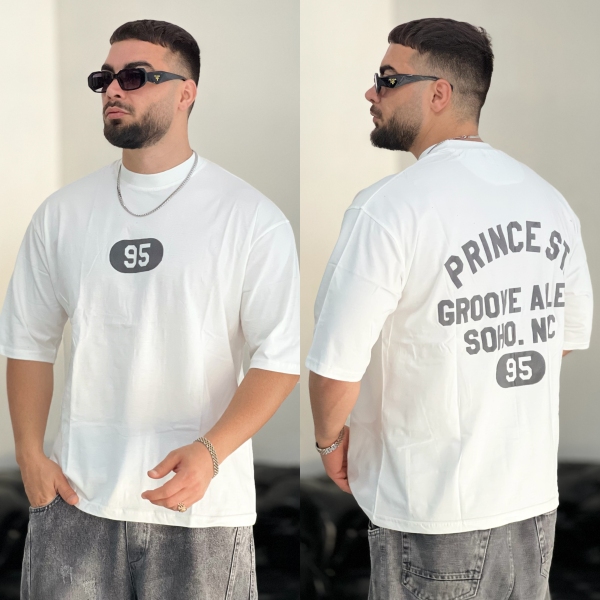 تیشرت پنبه Prince سفید