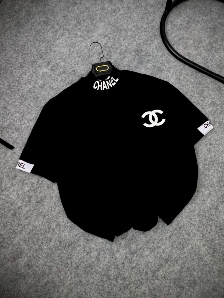 تیشرت 2نخ محرمی Chanel مشکی