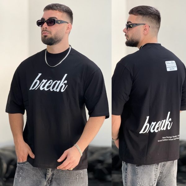 تیشرت پنبه Break مشکی