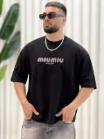 تیشرت 2نخ miumiu مشکی