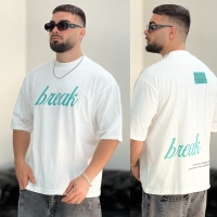 تیشرت پنبه Break سفید