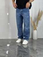شلوار نیم بگ جین Zara آبی کد 469
