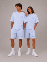 ست تیشرت وشلوارک NOT آبی آسمانی