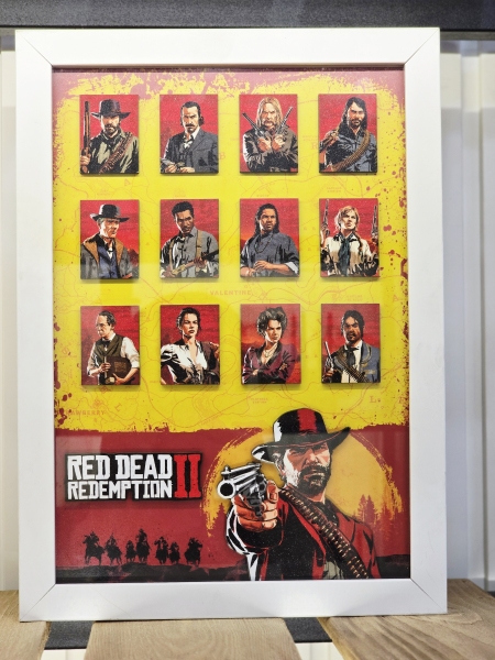 تابلو شیشه ای Red Dead