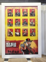 تابلو شیشه ای Red Dead