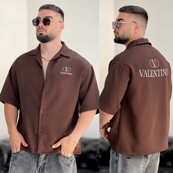 پیراهن مازراتی Valentino قهوه ای