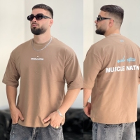تیشرت 2نخ Nation نسکافه ای