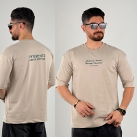 تیشرت 2 نخ Limited کرم