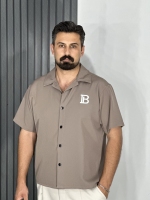 پیراهن باکسی مازراتی (چاپی) مردانه موکا