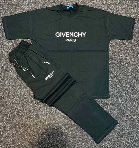ست تیشرت واسلش GIVENCHY سبز