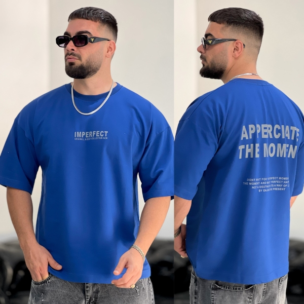 تیشرت 2نخ Perfect آبی