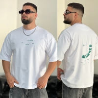 تیشرت 2نخ Blured سفید